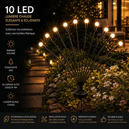 Lampes Solaires Jardin Luciole Magique