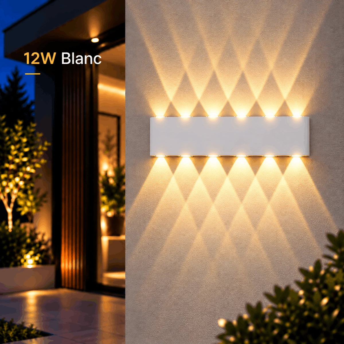 Applique Murale LED Extérieure Up & Down Design Moderne