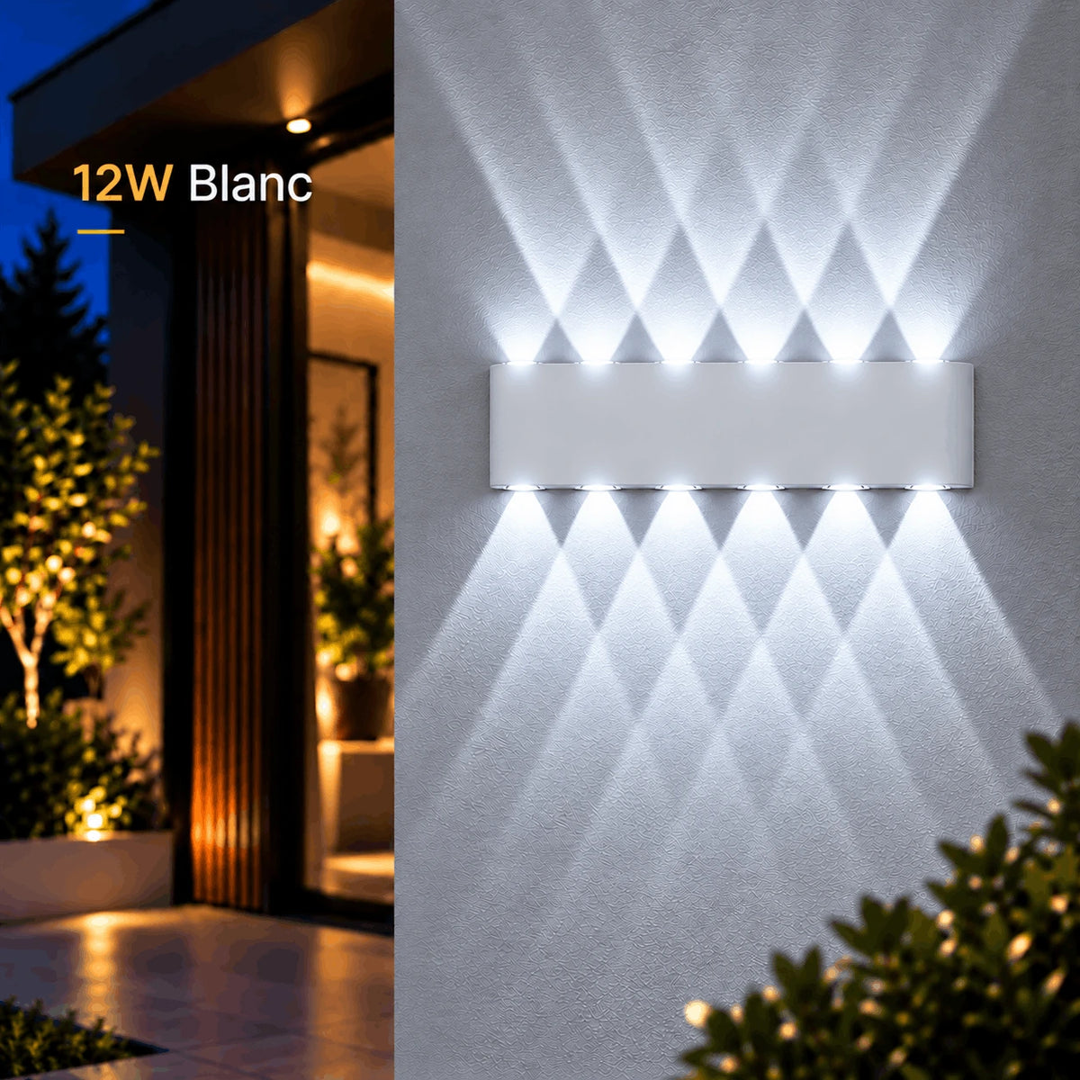 Applique Murale LED Extérieure Up & Down Design Moderne