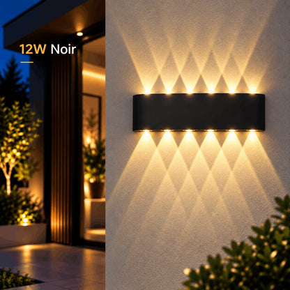 Applique Murale LED Extérieure Up & Down Design Moderne