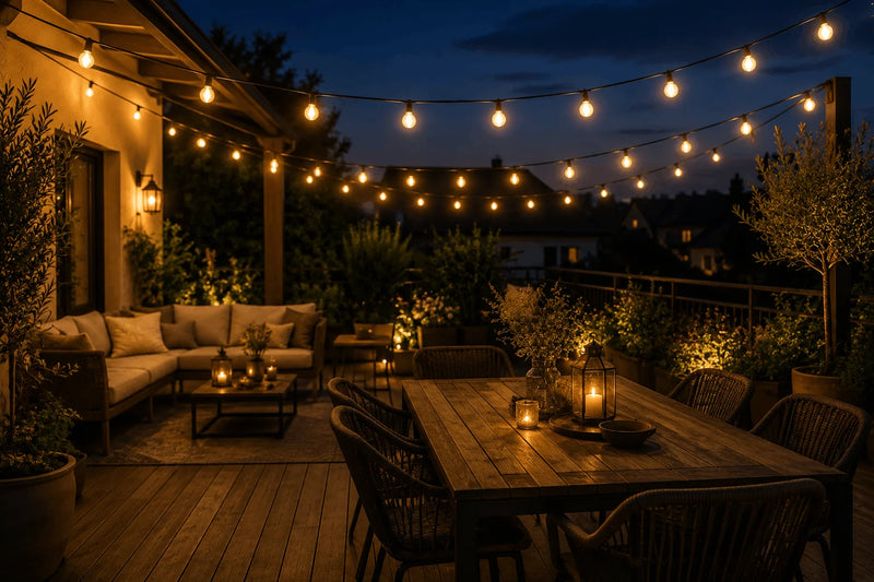 Créer une ambiance sur une terrasse