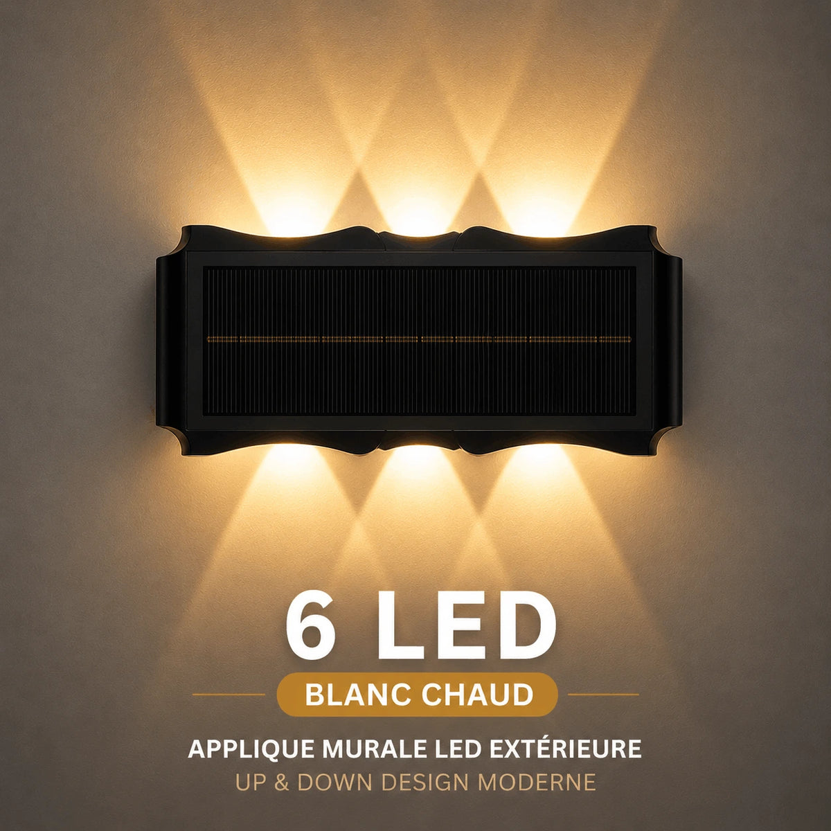 Applique Murale Solaire LED Haut et Bas