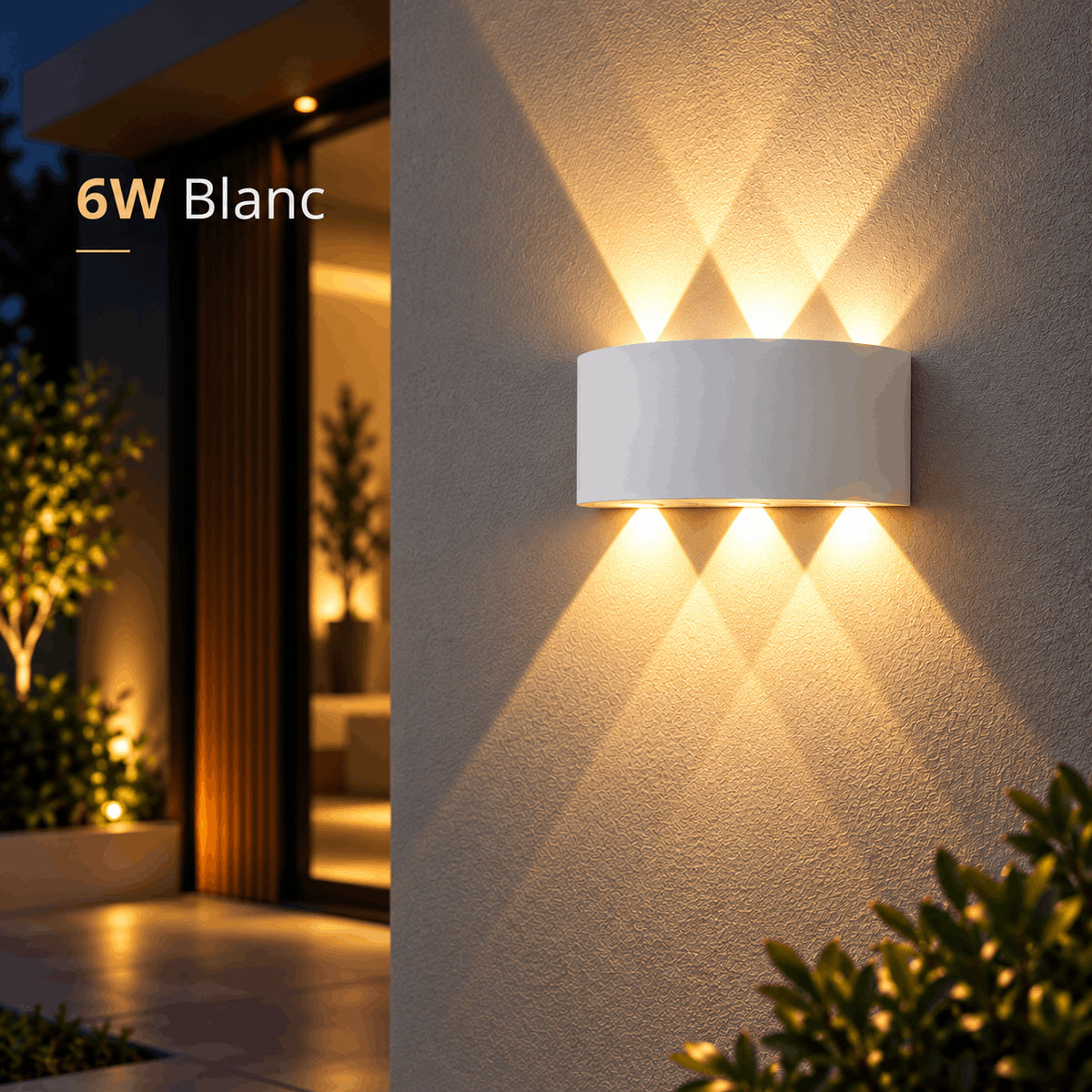 Applique Murale LED Extérieure Up & Down Design Moderne
