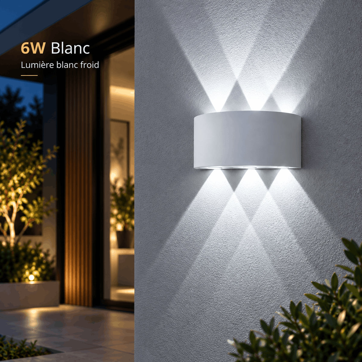 Applique Murale LED Extérieure Up & Down Design Moderne
