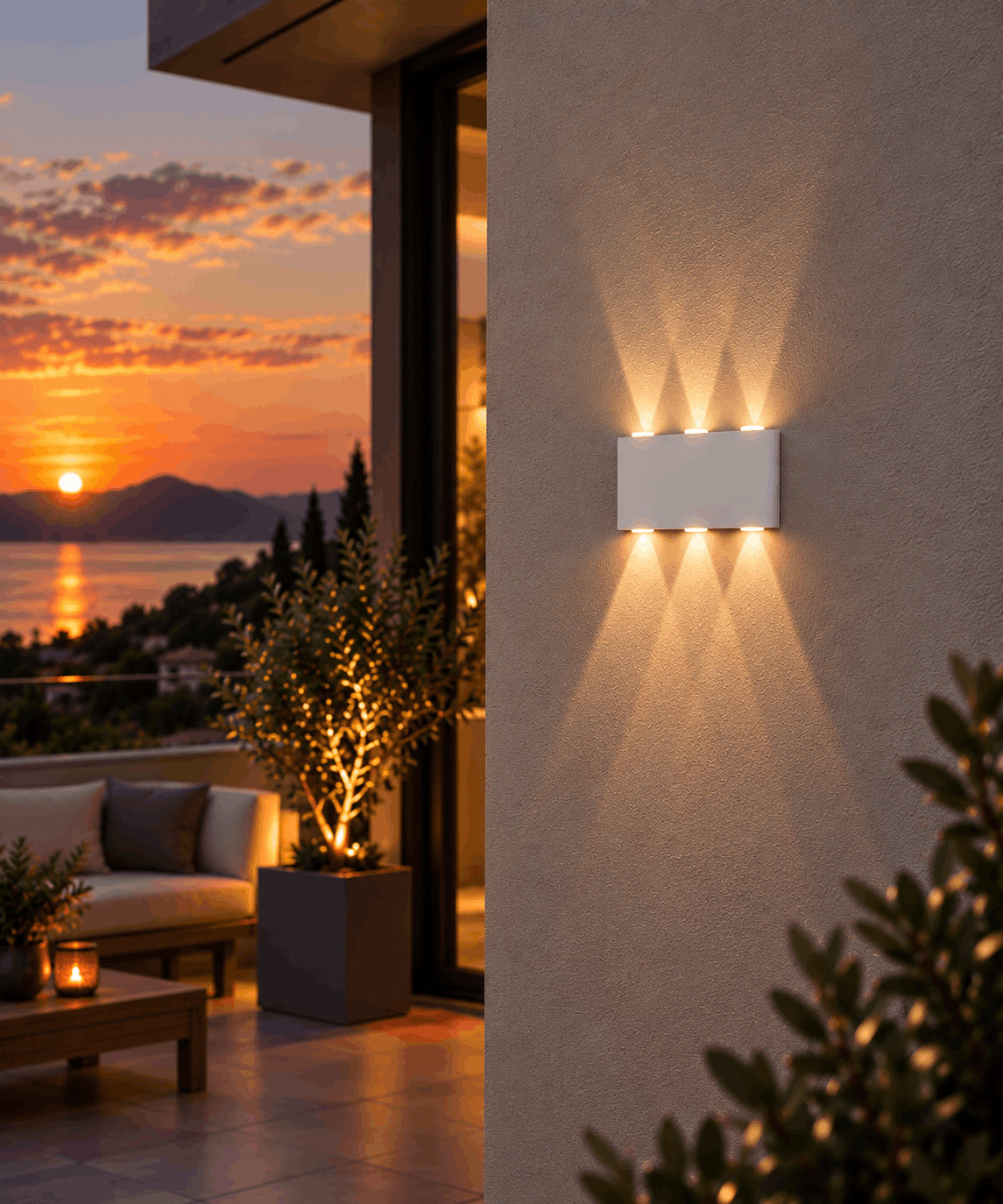 Applique Murale LED Extérieure Up & Down Design Moderne