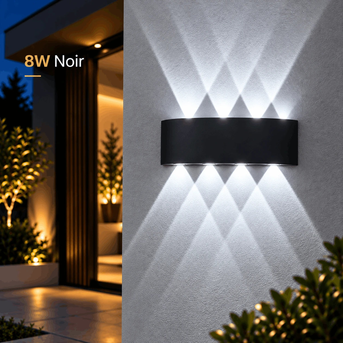 Applique Murale LED Extérieure Up & Down Design Moderne