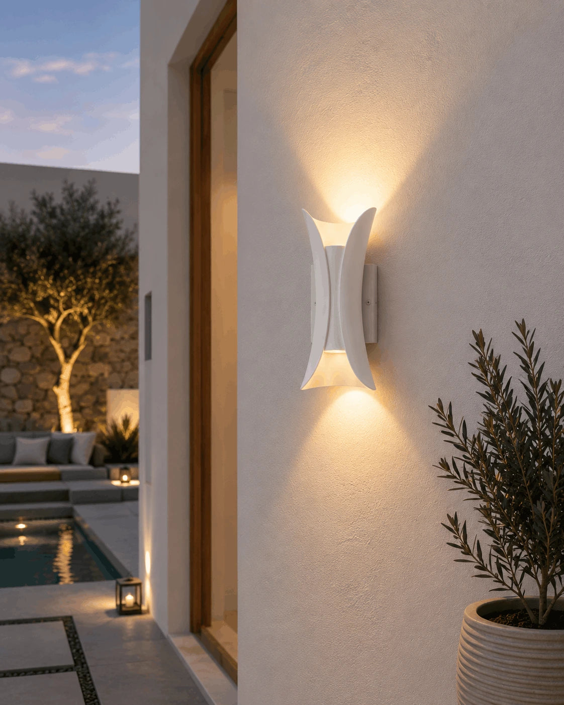 Applique Murale LED Design Nordique Étanche IP65