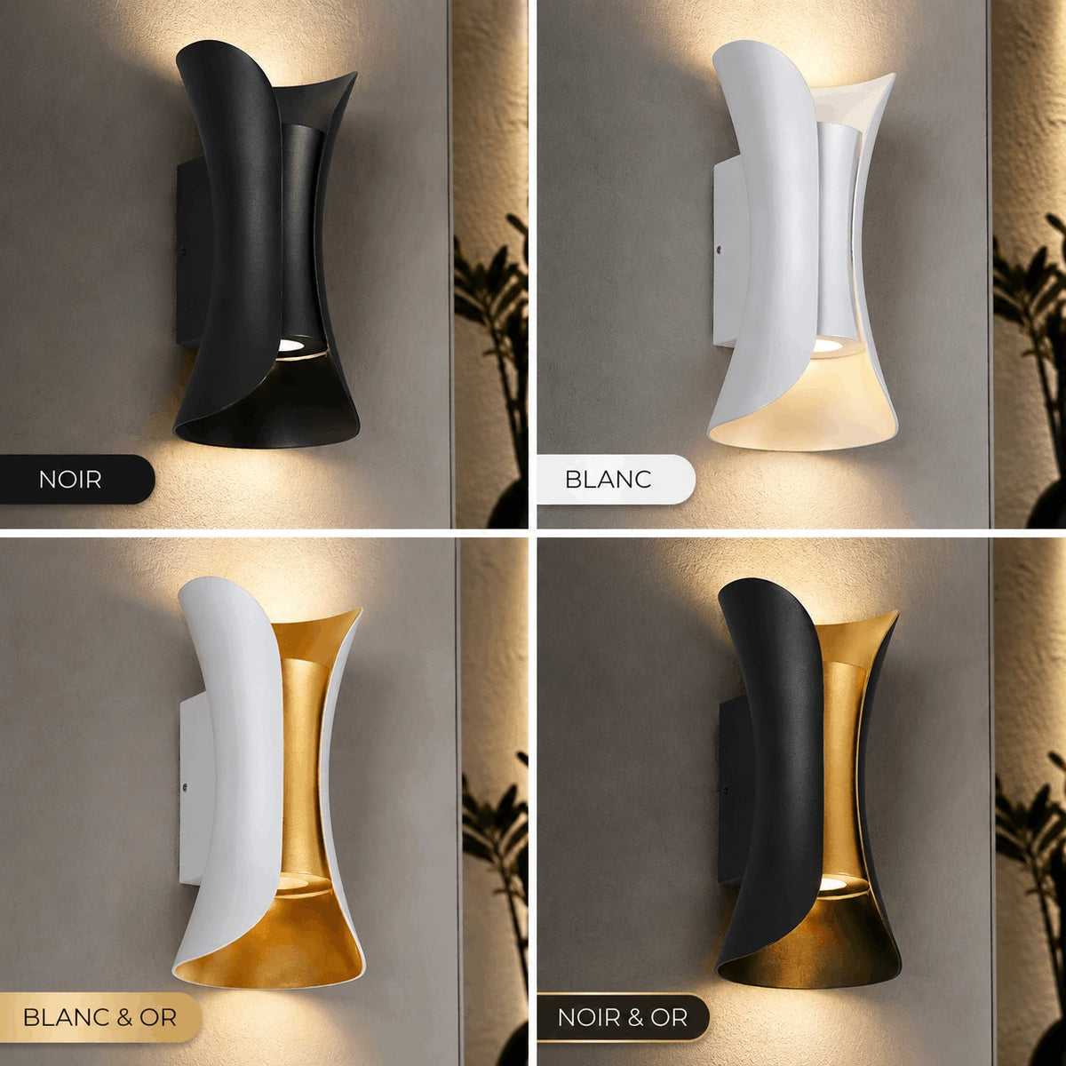 Applique Murale LED Design Nordique Étanche IP65