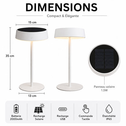Lampe KVF : Solaire, USB, 3 Couleurs