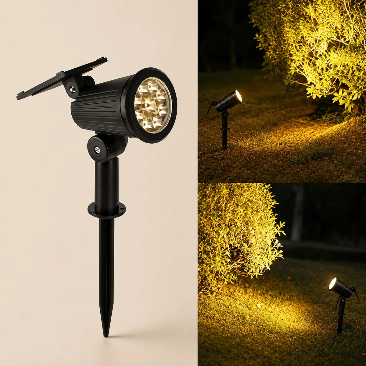 Projecteur Solaire LED 9W Étanche IP65