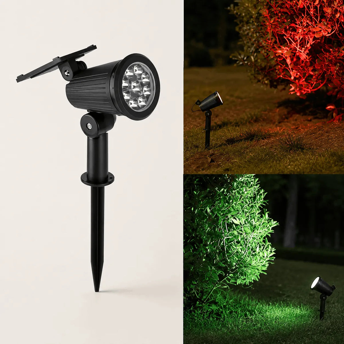 Projecteur Solaire LED 9W Étanche IP65