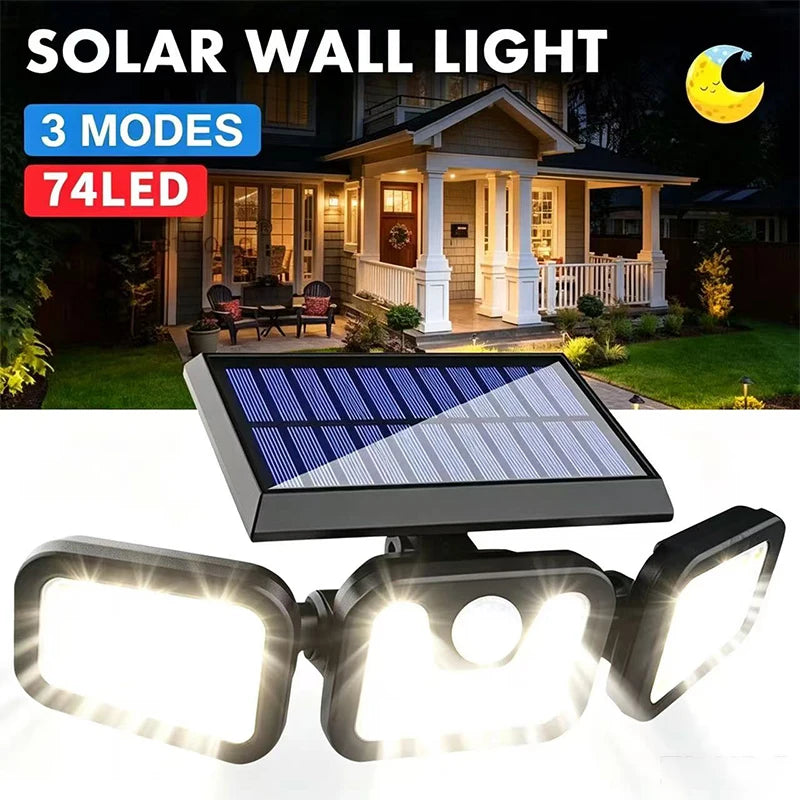 Lampe Solaire Extérieure Détecteur Mouvement IP65