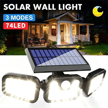 Lampe Solaire Extérieure Détecteur Mouvement IP65