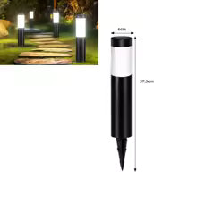 Lampe Solaire Cylindrique Inox Extérieure