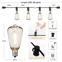 Guirlande LED Extérieure Incassable ST38 Guirxiété