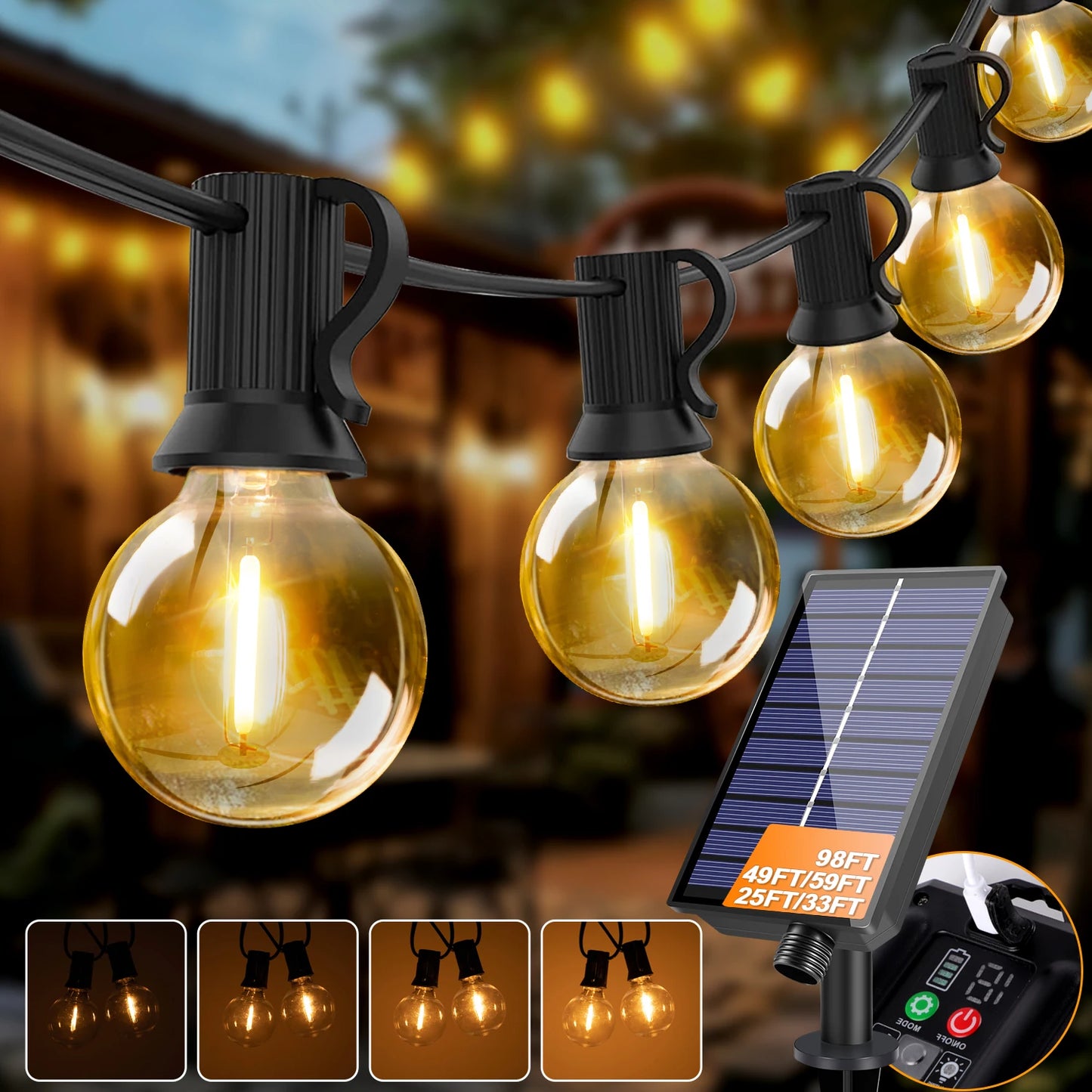 Guirlande Solaire Globe G40 Incassable