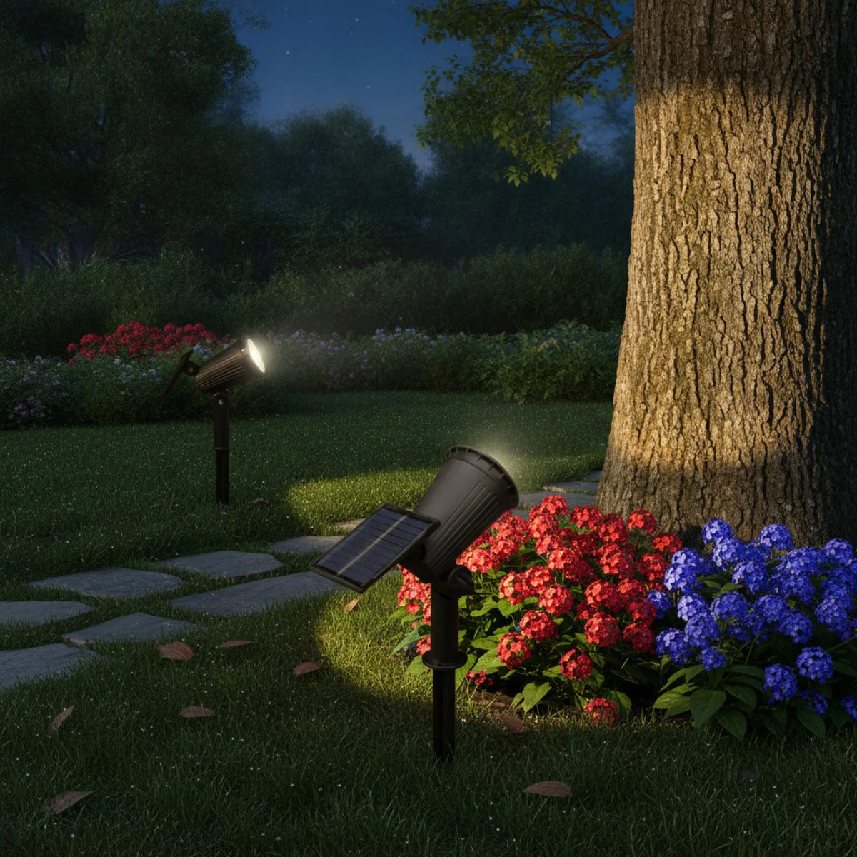 Spot Solaire LED RGB Jardin IP65