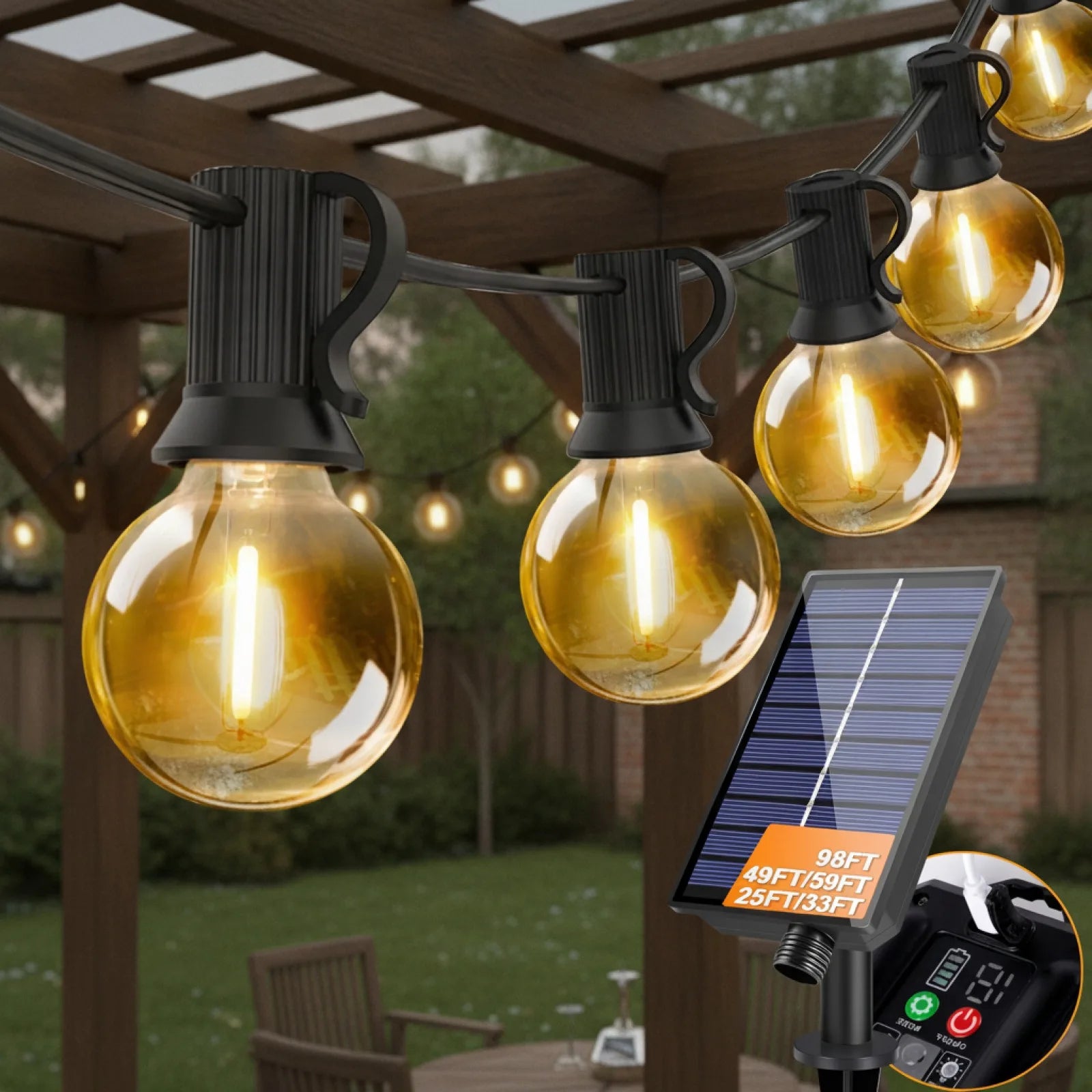 Guirlande Solaire Globe G40 Incassable