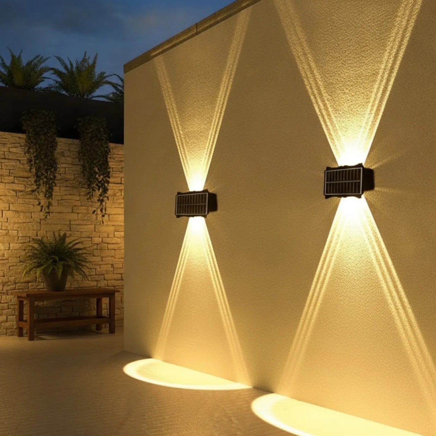 Applique Murale Solaire LED Haut et Bas