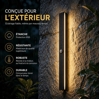 Applique Murale LED Extérieure Étanche avec Détecteur de Mouvement