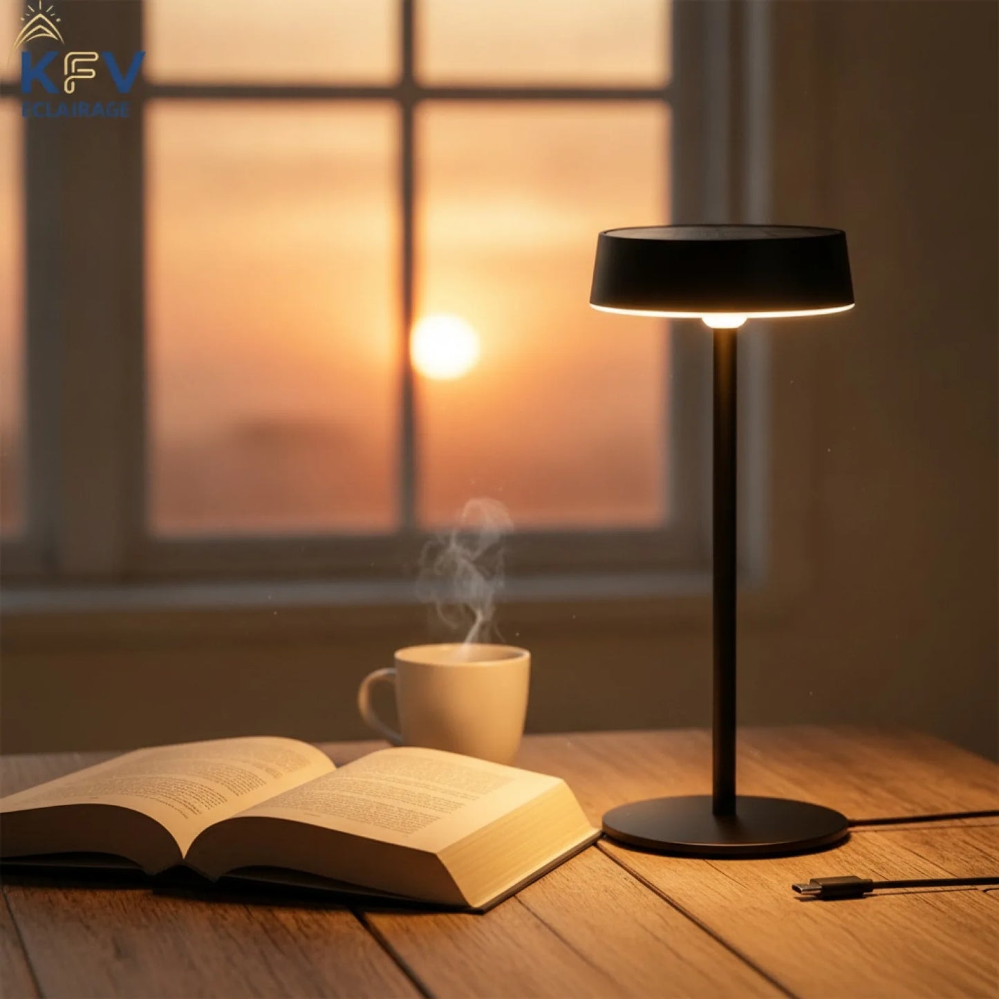 Lampe KVF : Solaire, USB, 3 Couleurs