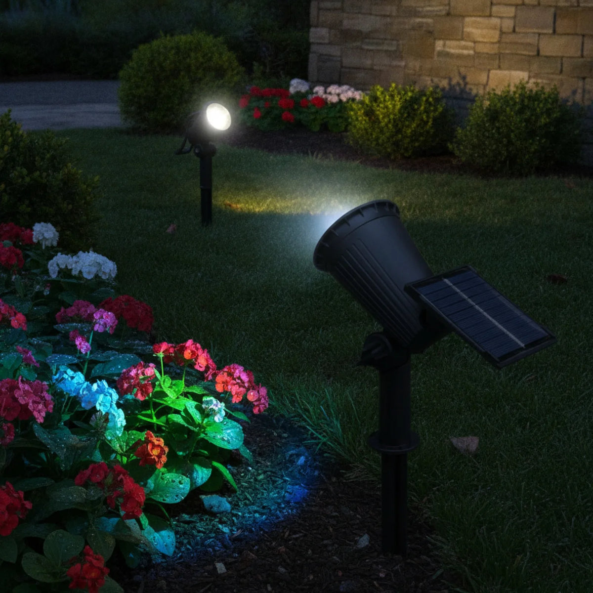 Spot Solaire LED RGB Jardin IP65
