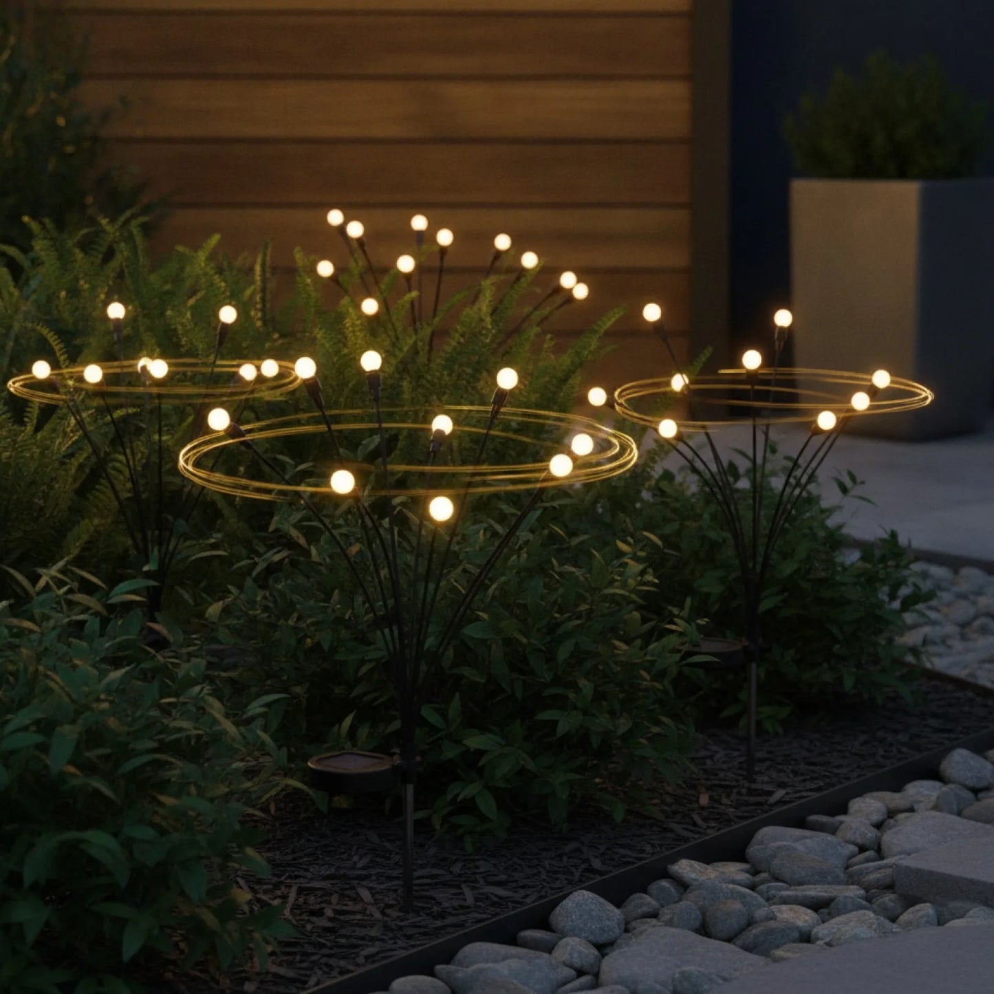 Lampes Solaires Jardin Luciole Magique