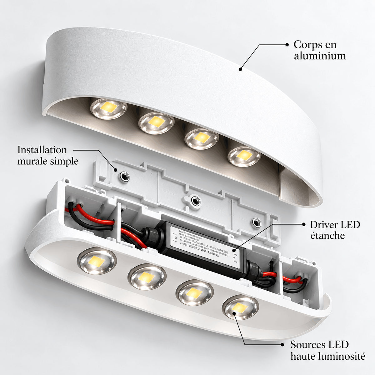 Applique Murale LED Moderne Blanche