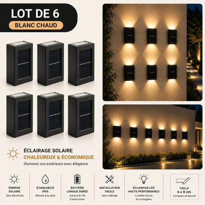Lampe Solaire Extérieure Haut et Bas