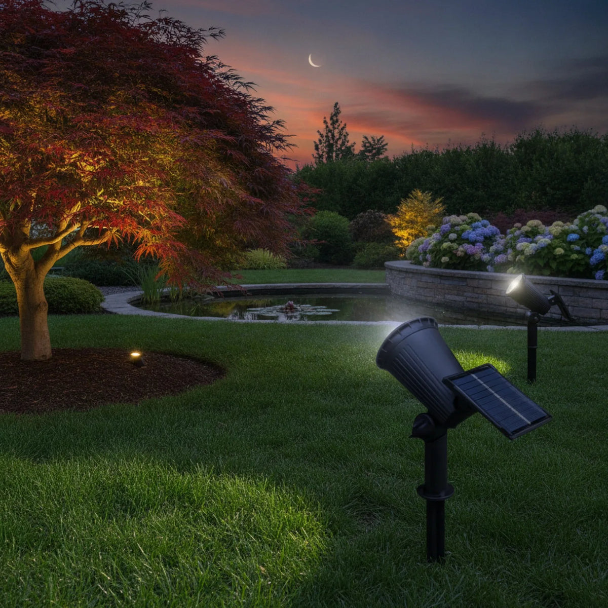 Spot Solaire LED RGB Jardin IP65
