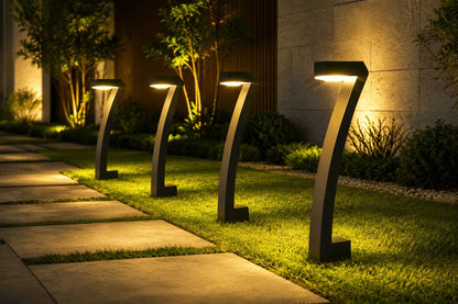 Borne Solaire LED Jardin Étanche IP65