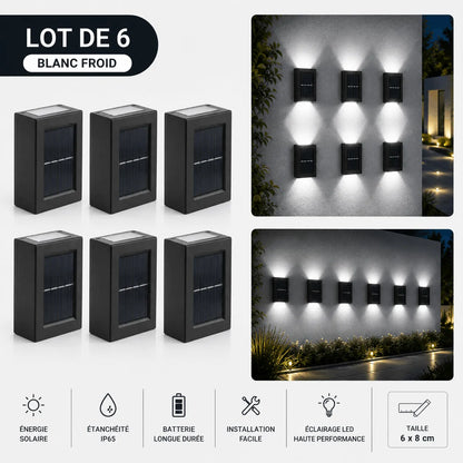 Lampe Solaire Extérieure Haut et Bas