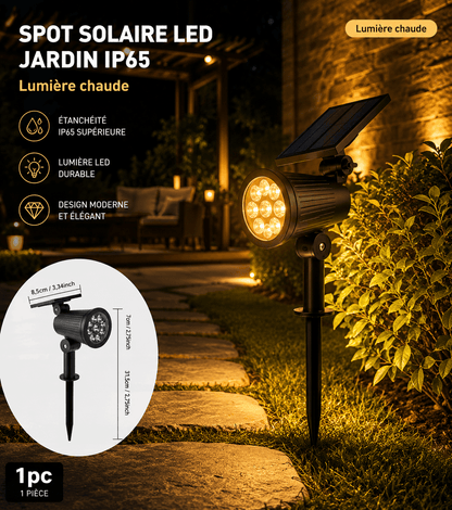 Spot Solaire LED RGB Jardin IP65